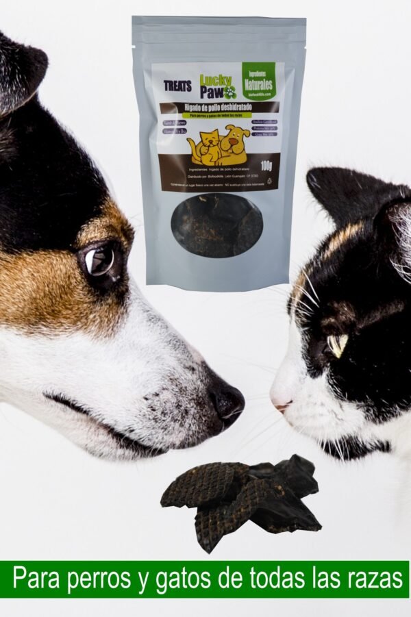 Premios para perro LUCKY PAW. Hígado pollo deshidratado.100g - Image 5